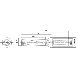 Drv - foret à plaquettes 4xd